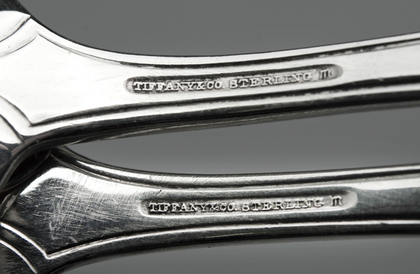Tiffany Sterling Silver Christening Spoon and Fork - Suitable for toddler